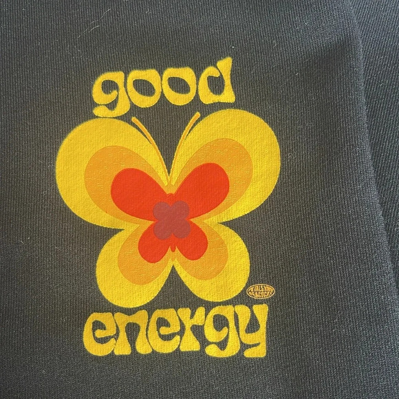Petals and Peacock/70’S inspired sweatshirt Good Energy Sz XL - Picture 12 of 16
